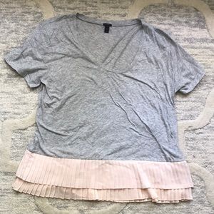 J Crew short sleeved grey shirt